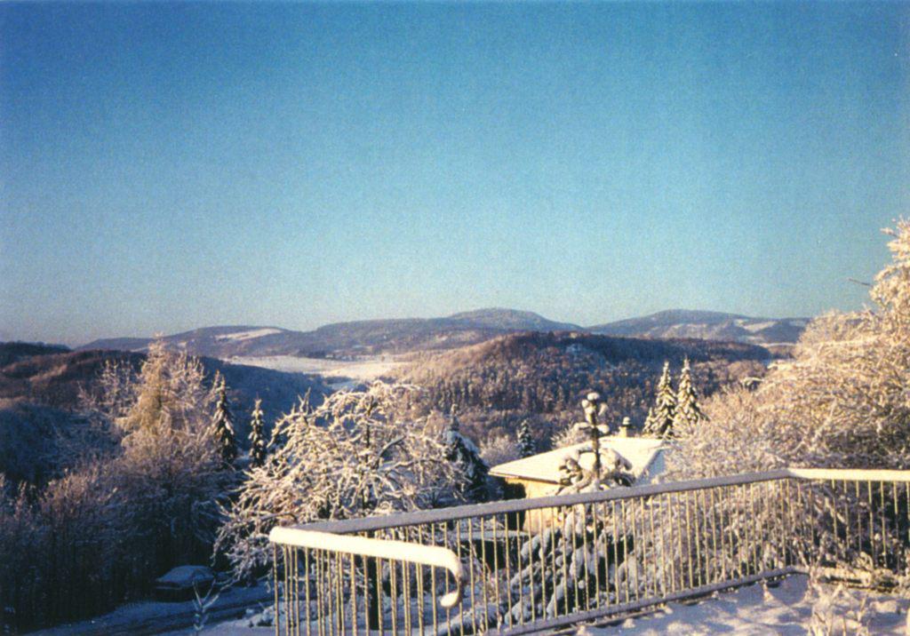 View to a foothills of the Alps from a balcony of   Barshai’s house in Ramlinsburg