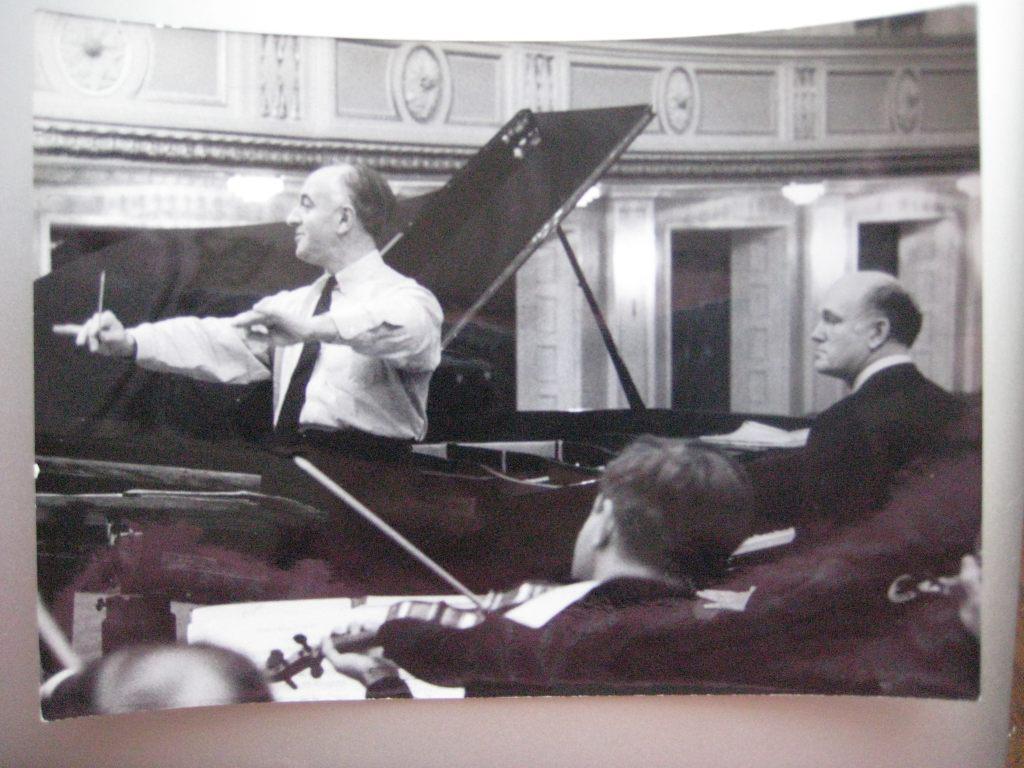 Rehearsal with Sviatoslav Richter. The Grand hall of  Moscow conservatory. 1967